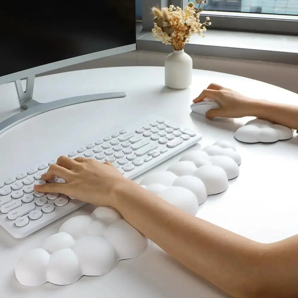 Ultra-Soft Cloud Wrist Rest Pad for Pain-Free Typing Days